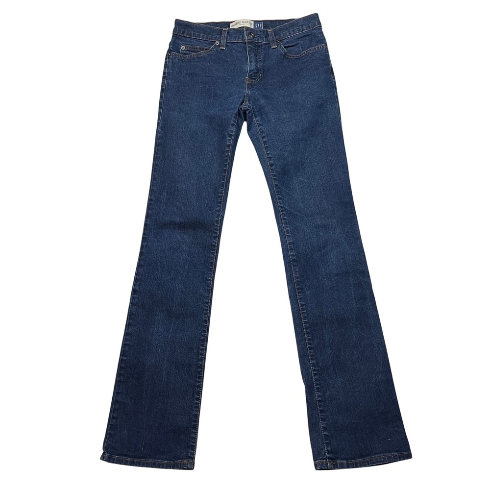 GAP Jeans Womens 4 Regular Blue Modern Bootcut Stretch Denim Dark Wash